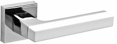 Картинка Ручка раздельная FUARO FLASH DM CP/WH-19 хром/белый
